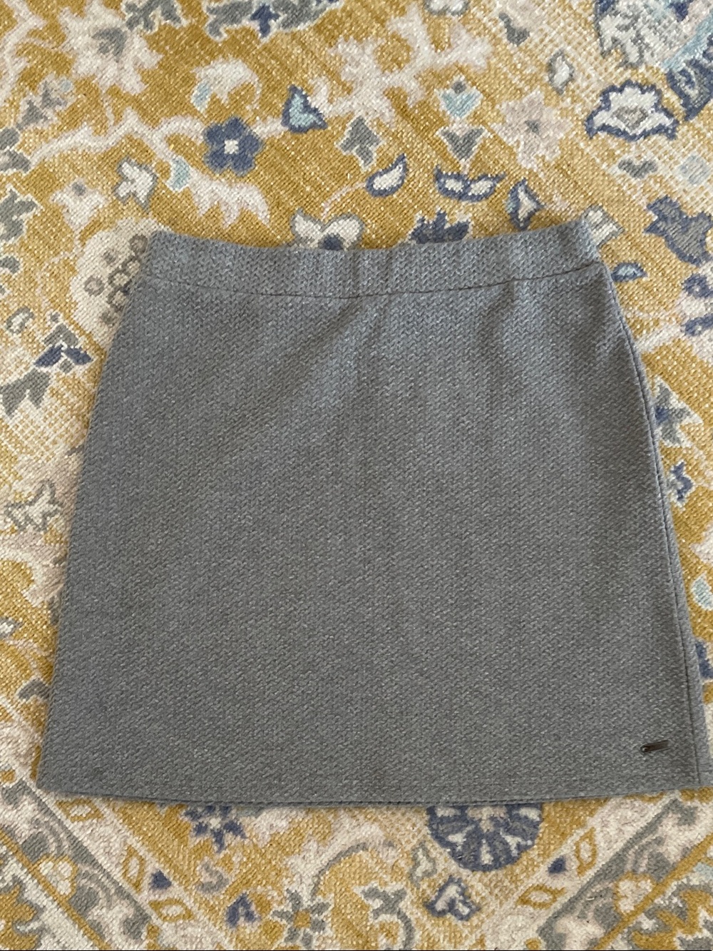 Joules Slate Grey Knit Mini Skirt